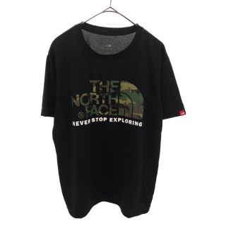 ザノースフェイス(THE NORTH FACE)のTHE NORTH FACE ザノースフェイス S/S CAMOUFLALGT TEE ショートスリーブカモフラージュロゴ半袖Tシャツ NT31622 ブラック(Tシャツ/カットソー(半袖/袖なし))