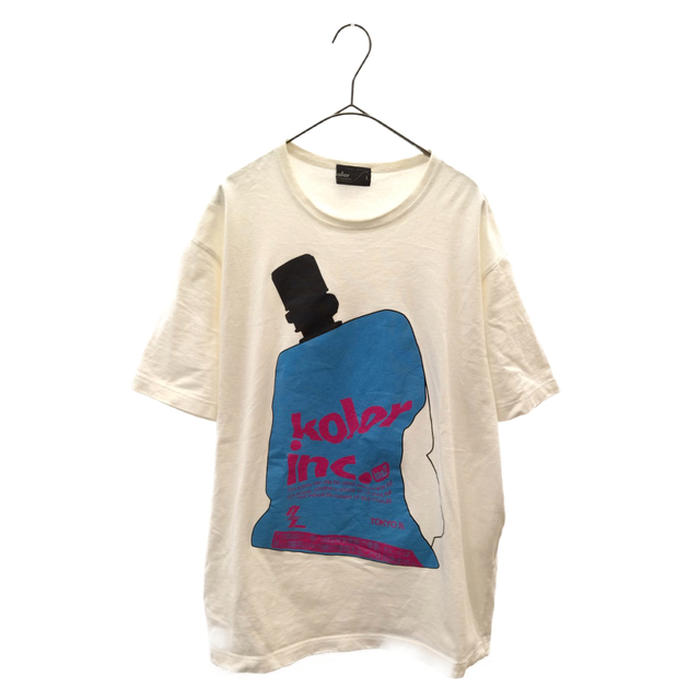 kolor(カラー)のkolor カラー 20AW 度詰め天竺 プリント 半袖Tシャツ カットソー ホワイト 20WCM-T04203 メンズのトップス(Tシャツ/カットソー(半袖/袖なし))の商品写真