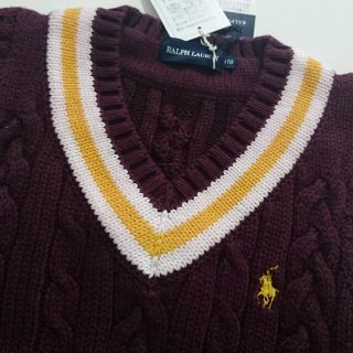 ラルフローレン(Ralph Lauren)の新品ラルフローレンケーブル編みベスト(ニット)