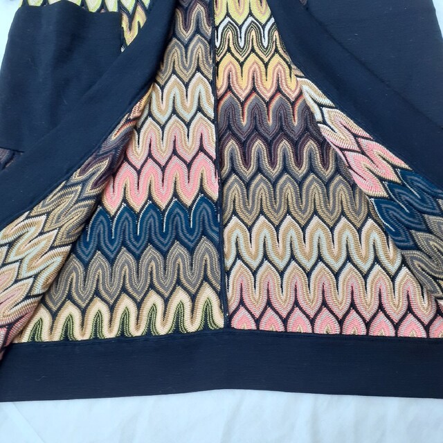 MISSONI(ミッソーニ)のミッソーニ、お洒落柄ロングカーディガン、サイズ38.M.9号。MISSONI レディースのトップス(カーディガン)の商品写真