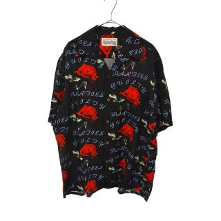 ワコマリア(WACKO MARIA)のWACKO MARIA ワコマリア 22SS HAWAIIAN SHIRT (TYPE 4) ローズ ハワイアン半袖シャツ ブラック 22SS-WMS-HI04(シャツ)