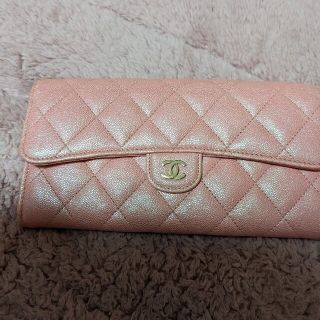 シャネル(CHANEL)のCHANEL❤️正規品長財布❤️シャイニーピンク(財布)