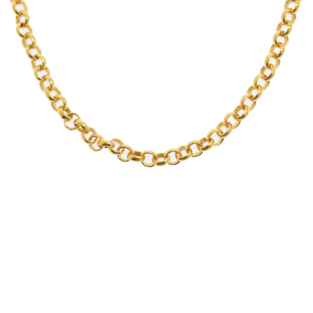 円高還元 - Hearts Chrome CHROME ゴールド ネックレスチェーン 16inch R16/ロールチェーン NECKCHAIN 22K クロムハーツ HEARTS ネックレス