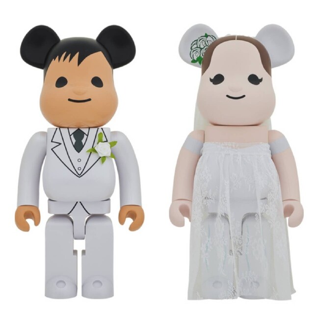 BE@RBRICK(ベアブリック)の即発送可BE@RBRICK グリーティング 結婚 #2 PLUS 1000％ エンタメ/ホビーのフィギュア(その他)の商品写真