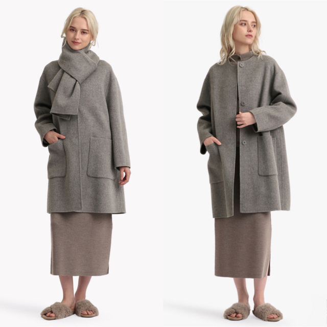 Theory luxe - theory luxe 21AW 完売 ストール付き コートの Theory luxe - theory luxe 21AW 完売 ストール付き コートの