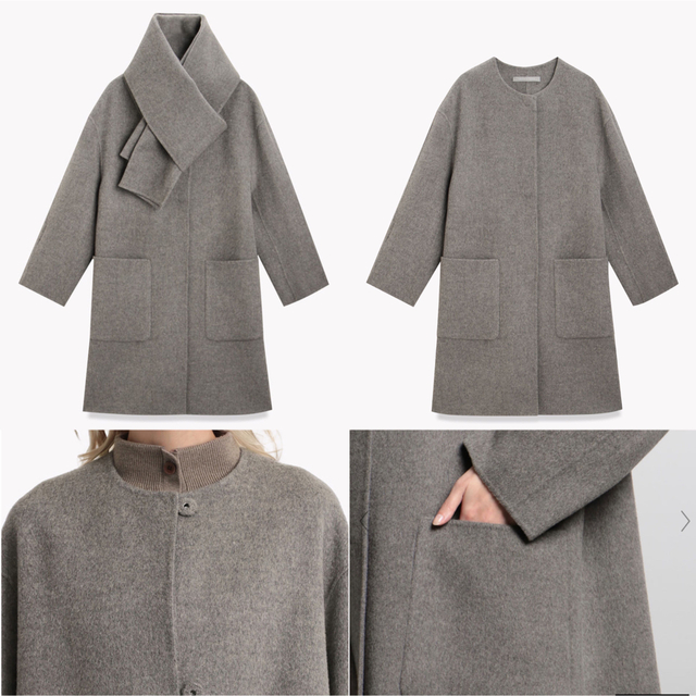 Theory luxe - theory luxe 21AW 完売 ストール付き コートの Theory luxe - theory luxe 21AW 完売 ストール付き コートの