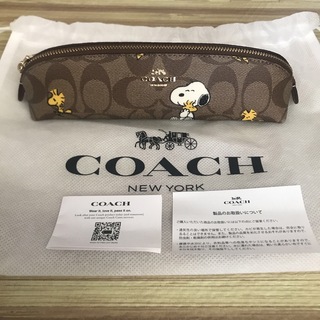 COACH - スヌーピー コーチ コラボ ペンケースの通販 by ラスシ's