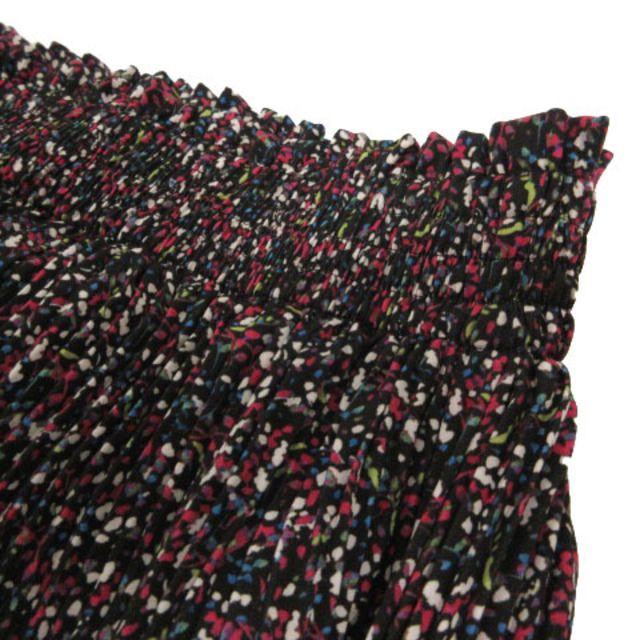 BEAUTY&YOUTH UNITED ARROWS(ビューティアンドユースユナイテッドアローズ)のBEAUTY&YOUTH スカート プリーツ マキシ 総柄 紺 マルチカラー M レディースのスカート(ロングスカート)の商品写真