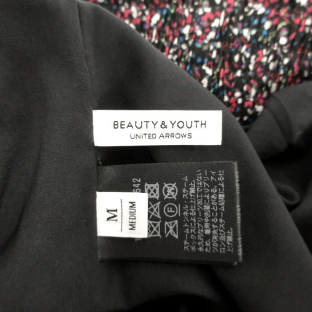 BEAUTY&YOUTH UNITED ARROWS(ビューティアンドユースユナイテッドアローズ)のBEAUTY&YOUTH スカート プリーツ マキシ 総柄 紺 マルチカラー M レディースのスカート(ロングスカート)の商品写真