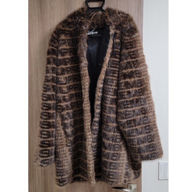 Supreme コート　Faux Fur Hooded Coatジャケット/アウター