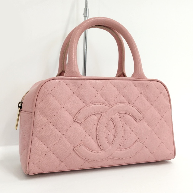 ⭐️美品⭐️CHANEL シャネル ボストン バッグ キャビアスキン ピンク