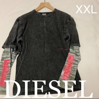 ディーゼル(DIESEL)の洗練されたデザイン　DIESEL高級シリーズ　T-Schul　XXL　正規品(Tシャツ/カットソー(七分/長袖))