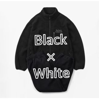 ワンエルディーケーセレクト(1LDK SELECT)のLサイズ ennoy スタイリスト私物 フリース black × white(ブルゾン)