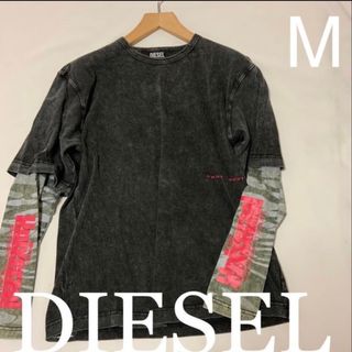 ディーゼル(DIESEL)の洗練されたデザイン　DIESEL高級シリーズ　T-Schul　M　正規品(Tシャツ/カットソー(七分/長袖))