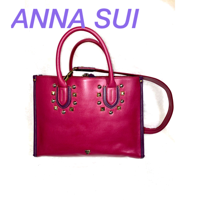 美品！限定品！ANNA SUI 2wayバッグ　A4サイズ収納可能