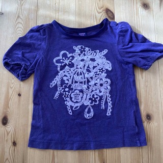 アナスイミニ(ANNA SUI mini)の90センチ　アナスイミニ　紫Tシャツ(Tシャツ/カットソー)