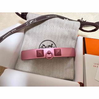 HERMES ヘアアクセサリー カプリス ローズパール バレッタ