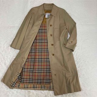 バーバリー(BURBERRY)のバーバリーズ　ステンカラーコート　ライナー　ノバチェック　比翼　ハニーベージュ(トレンチコート)