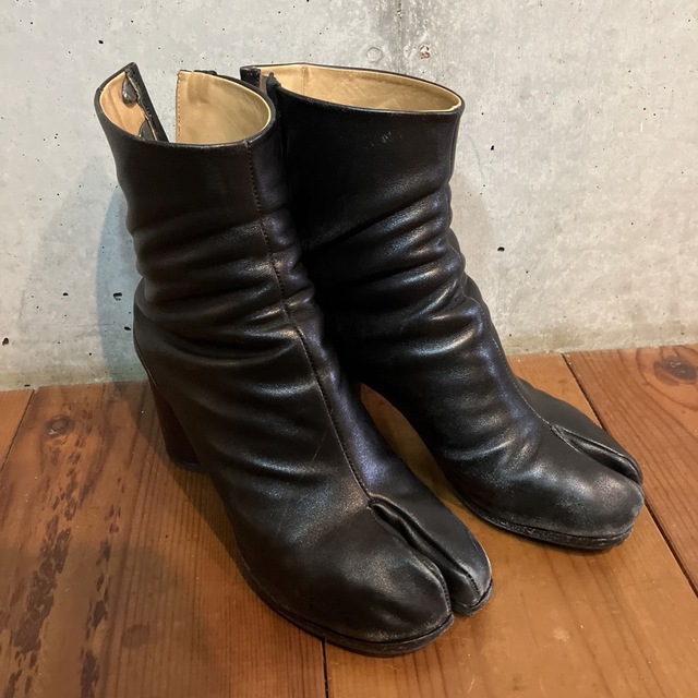 maison margiela マルジェラ 定番足袋 ブーツ 黒 タビ 靴 美品