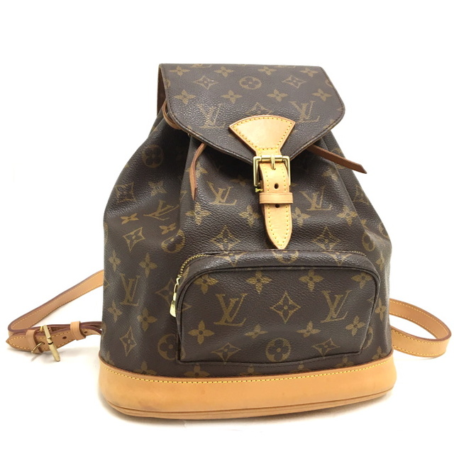 ファスナーポケット×1内側LOUIS VUITTON モンスリMM リュックサック モノグラム