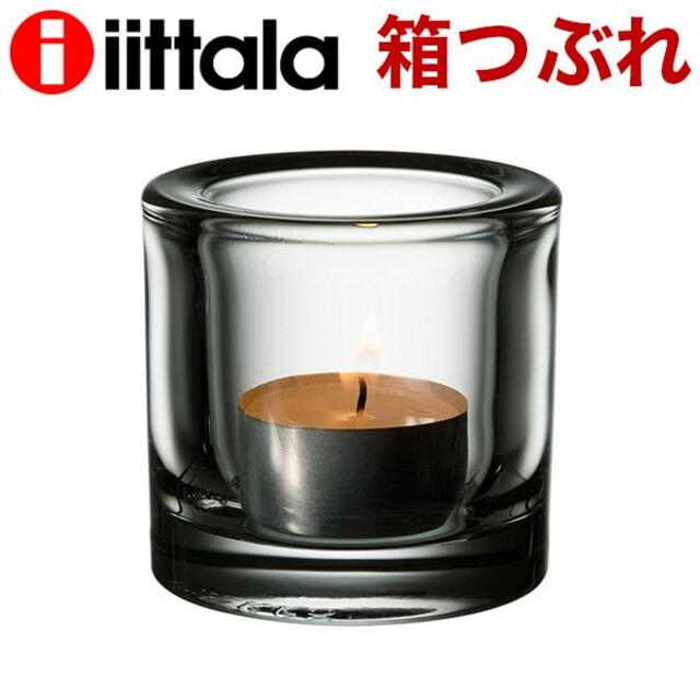 iittala(イッタラ)の(KM0175)訳あり イッタラ キビ キャンドルホルダー 60mm クリア ハンドメイドのインテリア/家具(インテリア雑貨)の商品写真