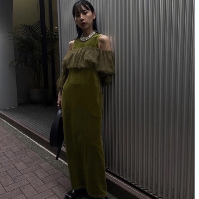UND MANY WAY BALLOON VEIL DRESS - ロングワンピース/マキシワンピース