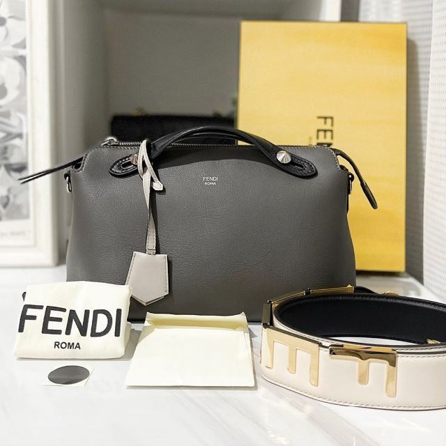 最終決算 FENDI - フェンディ バイザウェイ 2way ハンドバッグ グレー