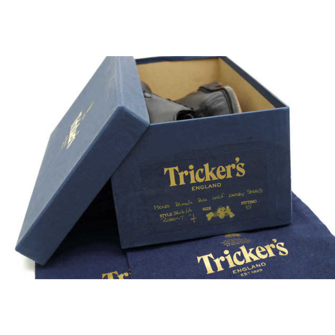 Trickers(トリッカーズ)のトリッカーズ／Tricker's シューズ ビジネスシューズ 靴 ビジネス メンズ 男性 男性用レザー 革 本革 ブラック 黒  M3616 ROBERT ロバート シングルソール プレーントゥ レザーソール グッドイヤーウェルト製法 メンズの靴/シューズ(ドレス/ビジネス)の商品写真