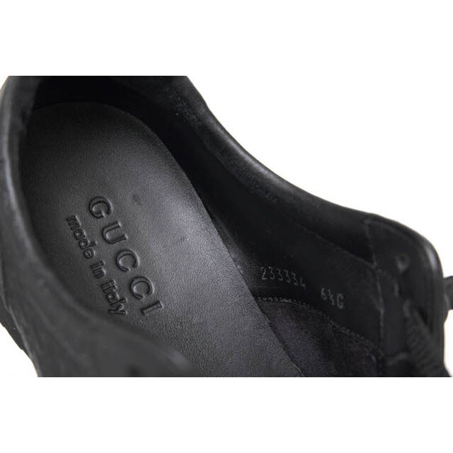 Gucci(グッチ)のグッチ／GUCCI シューズ スニーカー 靴 ローカット メンズ 男性 男性用レザー 革 本革 ブラック 黒  233334 マイクログッチシマ メンズの靴/シューズ(スニーカー)の商品写真