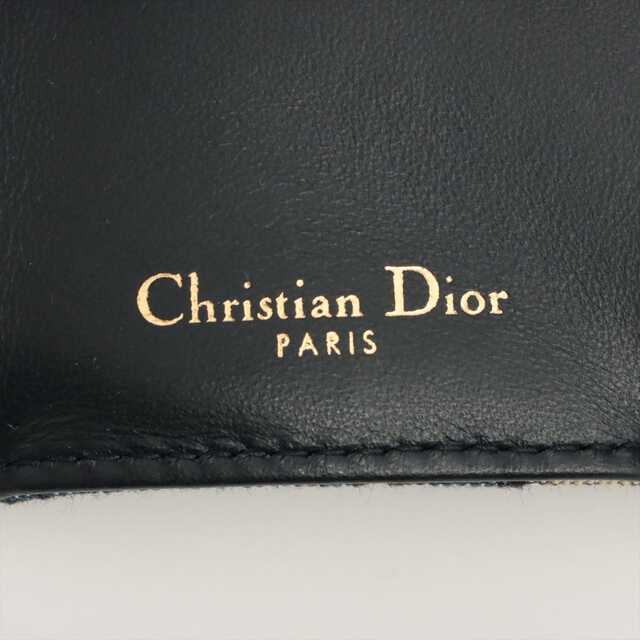 Dior(ディオール)のディオール オブリーク キャンバス×レザー  ネイビー ユニセックス コン レディースのファッション小物(財布)の商品写真