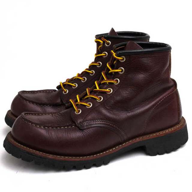 レッドウィング／RED WING ワークブーツ シューズ 靴 メンズ 男性 男性用レザー 革 本革 ブラウン 茶 8146 6 CLASSIC MOC  LUG 6インチ クラシック モック ラグソール モックトゥ グッドイヤーウェルト製法 Vibramソール | フリマアプリ ラクマ