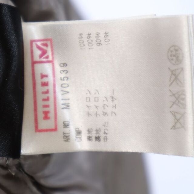 ミレー ロゴ ダウンジャケット S グレー系 MILLET レディース   【221214】 8