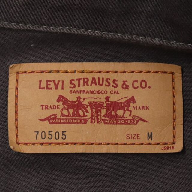 Levi's(リーバイス)のリーバイス 70505 トラッカージャケット M グレー Levi's ジージャン メンズ 【中古】  【221215】 メンズのジャケット/アウター(ダッフルコート)の商品写真