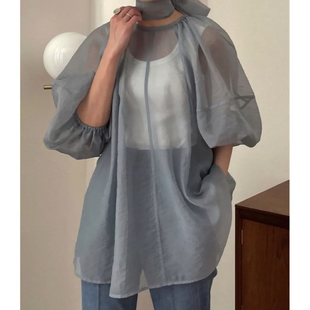 CLANE(クラネ)の【新品未使用】CLANE balloon sheer puff tops レディースのトップス(シャツ/ブラウス(長袖/七分))の商品写真