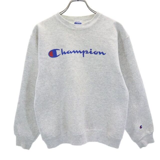 《リバースウィーブ》Champion チャンピオン　スウェット　グレー　長袖　L