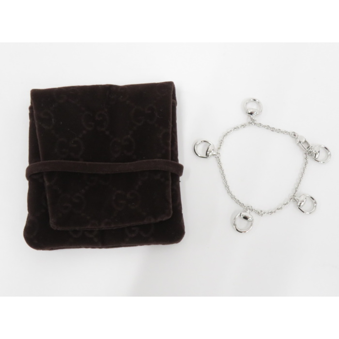 GUCCI - GUCCI ホースビット ブレスレット 750WG K18WG ホワイト GUCCI - GUCCI ホースビット ブレスレット 750WG K18WG ホワイト