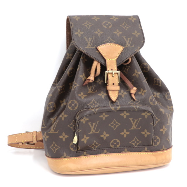 LOUIS VUITTON モンスリPM バックパック モノグラム M51137オープンポケット×1製造番号