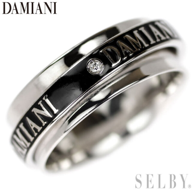 爆買い!】 Damiani - ダミアーニ K18WG/エナメル ダイヤモンド リング