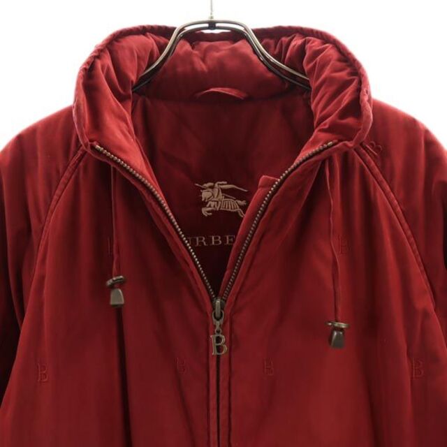 バーバリー 総柄 中綿コート 7 レッド系 BURBERRY レディース 【中古】 【221218】