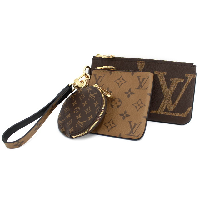 ポーチLOUIS VUITTON ポーチ ポシェットトリオ モノグラム ジャイアント