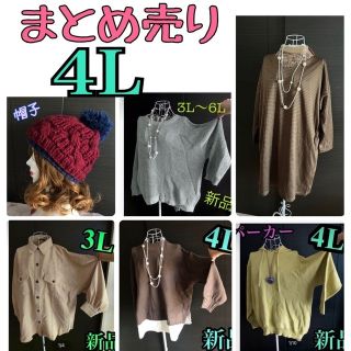 4Lサイズ　お得！6点セット❤︎まとめ売り　大きいサイズ(ニット/セーター)