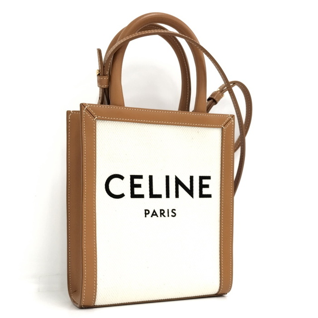 CELINE ミニ バーティカルカバ 2WAY ショルダーバッグ レザー