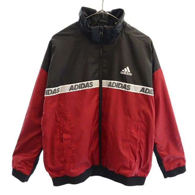 adidas(アディダス)のアディダス ロゴプリント ウィンドブレーカー 150 adidas ウォームアップ スポーツ キッズ 【中古】  【221221】 メンズのジャケット/アウター(その他)の商品写真