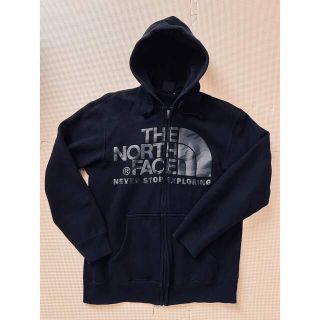 ザノースフェイス(THE NORTH FACE)のThe North Face パーカー　ジッパー　ブラック×グレー　迷彩(パーカー)