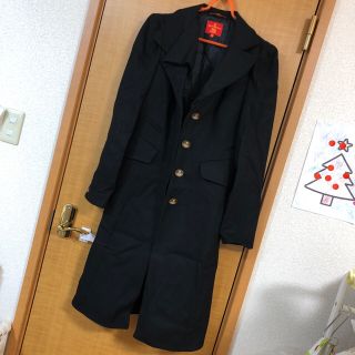 ヴィヴィアンウエストウッド(Vivienne Westwood)のVivienne Westwood RED LABEL ロングコート　ブラック(ロングコート)