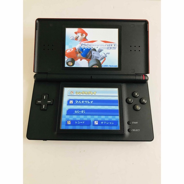 ニンテンドーDS(ニンテンドーDS)のNintendo ニンテンドーdslite クリムゾンブラック　極美品　セット エンタメ/ホビーのゲームソフト/ゲーム機本体(携帯用ゲーム機本体)の商品写真