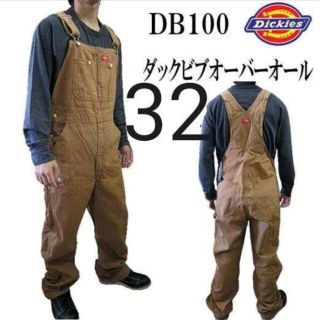 ディッキーズ(Dickies)の新品 32x32 ダック オーバーオール ディッキーズ リンスドブラウン(サロペット/オーバーオール)