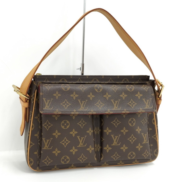 フラップポケット×2内側LOUIS VUITTON ショルダーバッグ ヴィバシテGM