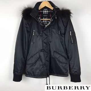 バーバリーブラックレーベル(BURBERRY BLACK LABEL)の極美品 BURBERRY BLACK LABEL 中わたジャケット ブラック(ダウンジャケット)