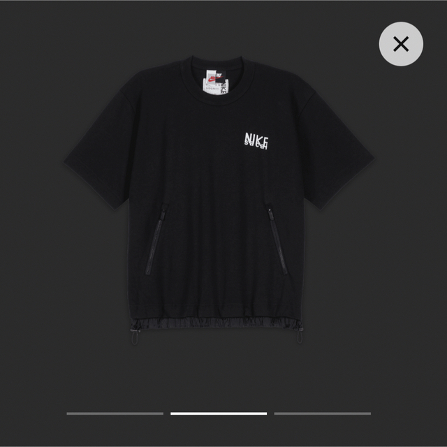 NIKE sacai tee Lサイズ black ナイキ サカイ Tシャツ